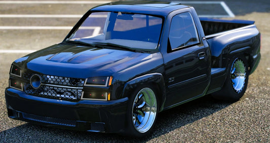 (Debadged) Chevy Cheyenne SS Drag | Pluto Customs