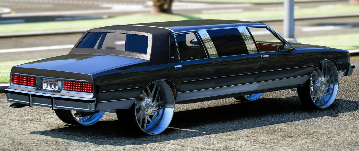 (Debadged) Chevy Caprice Limo Donk 6 Seater | One Deep