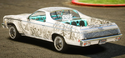 (Debadged) Chevy El Camino Lowrider | Owl Frost