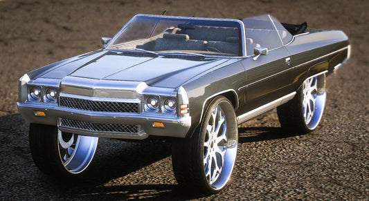 (Debadged) Chevy Impala 1972 Drop Donk | HeavyF