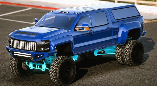 (Debadged) Chevy Silverado Camper | Bagged Custom