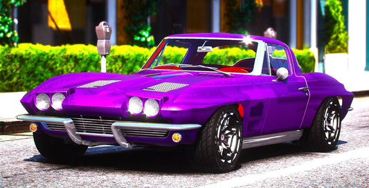 (Debadged) Corvette Custom 1963 | Owl Frost