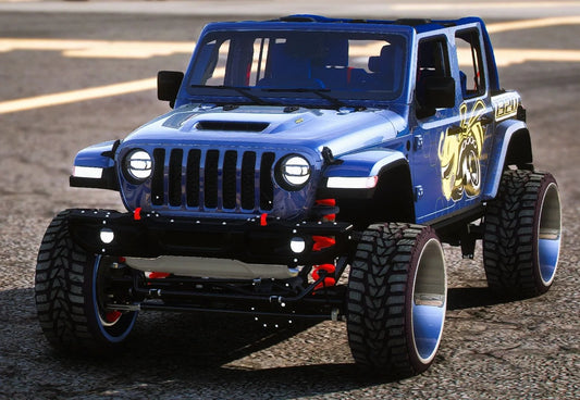 (Debadged) Custom 1320 Scatpack Jeep Rubicon 4x4 On Forgiatos Rims | PN Customs