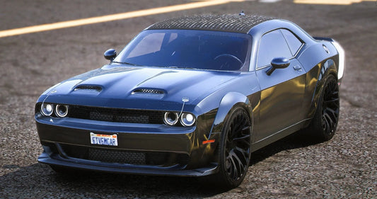 (Debadged) Custom 2023 Dodge Challenger 1000HP Hellcat Redeye Black Ghost Edition On Forgiato Sincro's | 4K Customs