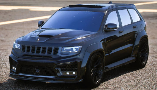 (Debadged) Custom 2023 Jeep Grand Cherokee "Rhino_srt8" Replica | 4K Customs