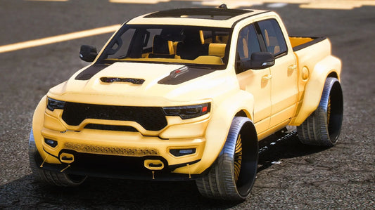 (Debadged) Customs 2022 Ram TRX Widebody on Forgiatos | Xian Customs