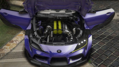 (Debadged) Customs 2020 Toyota Supra A90 Street Hunter Targa Top Twin Turbo | Freebo