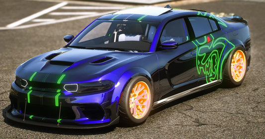 (Debadged) Dodge Charger Hellcat With Cash, AK's and Money (Removable Livery) | JMH Customs
