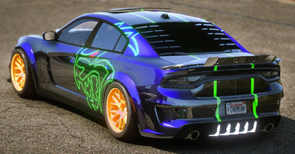 (Debadged) Dodge Charger Hellcat With Cash, AK's and Money (Removable Livery) | JMH Customs