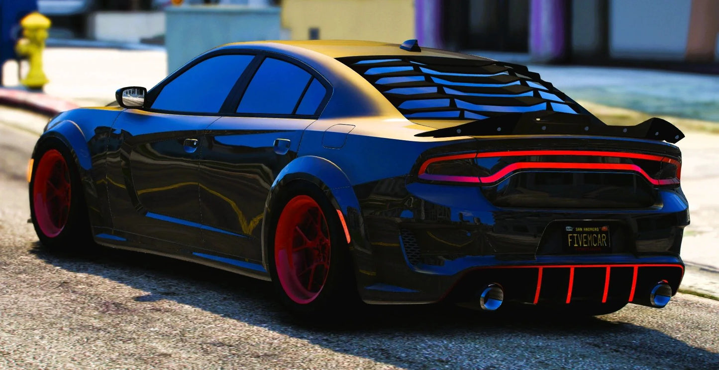 (Debadged) Dodge Charger Hellcat Animated Lights | VBX