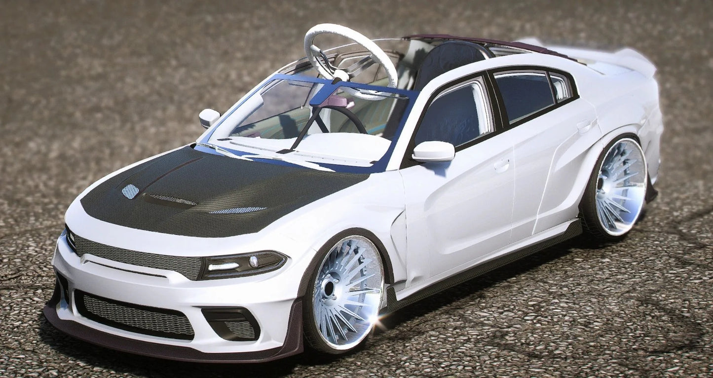 (Debadged) Dodge Charger Mini WideBody | Underground Customs
