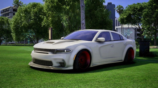 (Debadged) Dodge Charger Widebody White Out | South Coast Custom