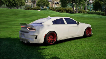 (Debadged) Dodge Charger Widebody White Out | South Coast Custom