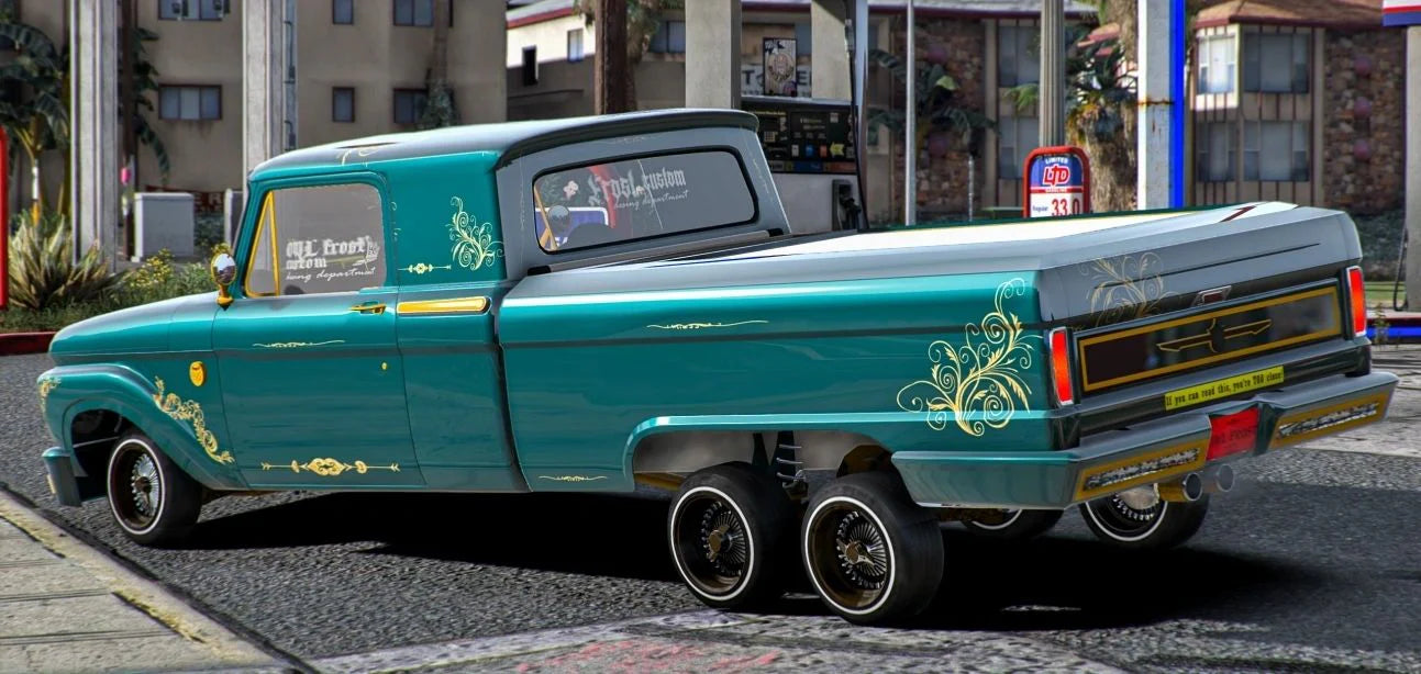 (Debadged) Ford F100 6x6 Lowrider | Owl Frost