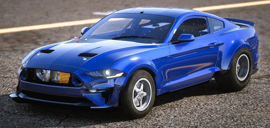 (Debadged) Ford Mustang RTR Drag Car Single Turbo 1500WHP | Razer Kobain