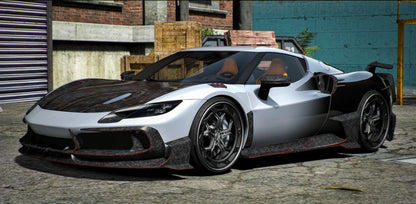 (Debadged) Ferrari 296 Mansory | RedDOT