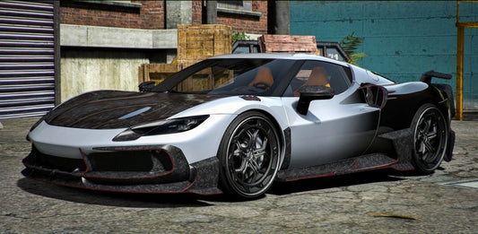 (Debadged) Ferrari 296 Mansory | RedDOT