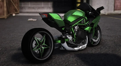 (Debadged) Kawasaki H2R Drag Bike | Underground Customs