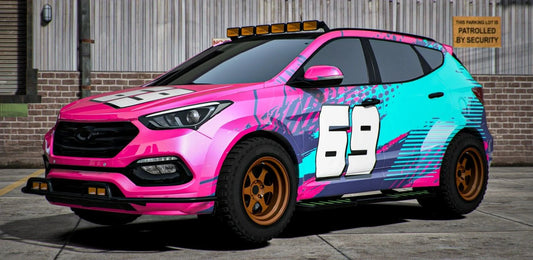 (Debadged) Hyundai Santa Fe 4x4 (3 Liveries + Animated Sunroof) | Godric