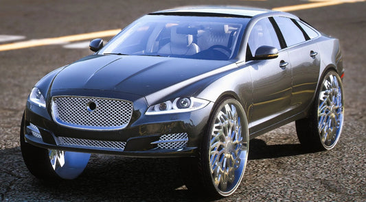 (Debadged) Jaguar XJ on 32s 2015 | PNUT Customs