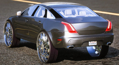 (Debadged) Jaguar XJ on 32s 2015 | PNUT Customs
