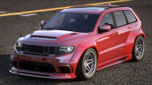 (Debadged) Jeep Grand Cherokee Trackhawk Turbo Charged Custom Livery | Xclusive Customs