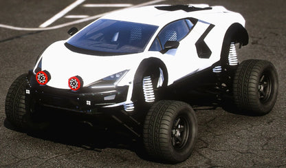(Debadged) Lifted 2023 Lamborghini Revuelto Off-Road | VPod