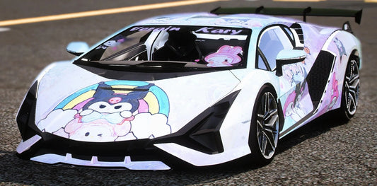 (Debadged) Lamborghini Sian Kuromi & Melody | Gamer's Cafe