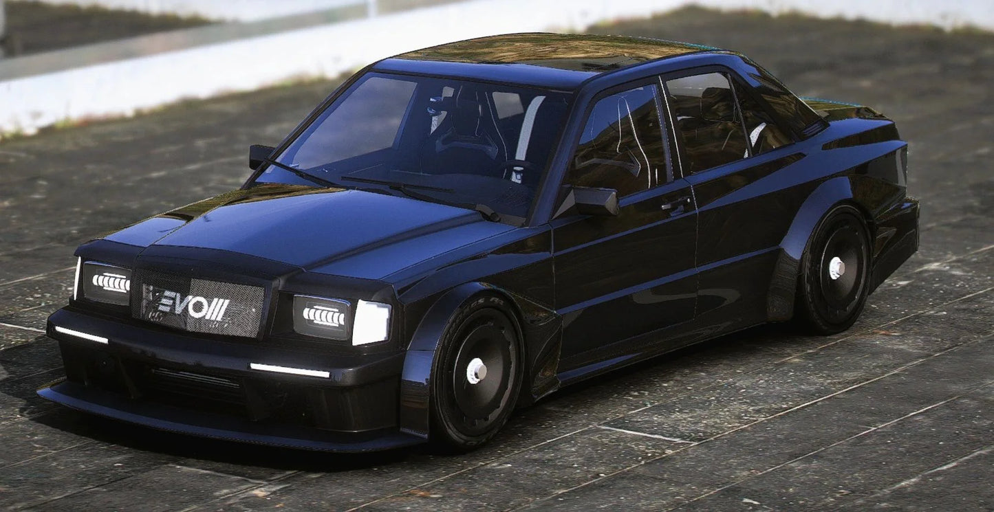 (Debadged) Mercedes 190e EVO3 (2 Livery) | Nejcs Garage