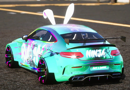(Debadged) Mercedes AMG C63S BUNNY Edition [Dinamic Lights] | Kick Store