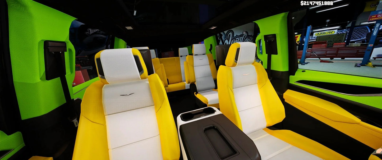 Cadillac Escalade Concept on floaters Donk 2025 (Animated Sunroof) | GZ Customs