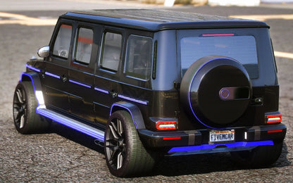 (Debadged) Mercedes G-Wagon Limousine 10 Seater Animated Lights (Bulletproof) | IRASHI
