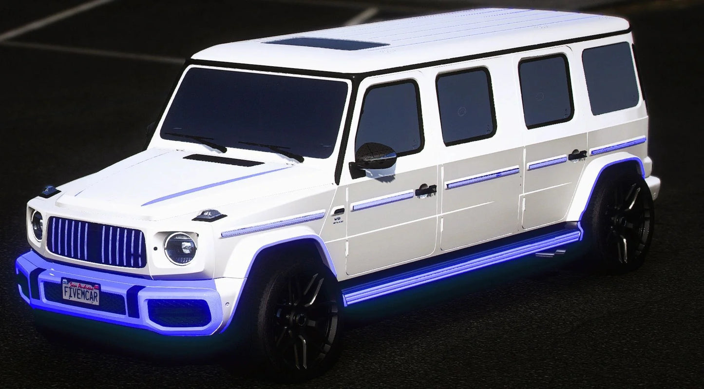 (Debadged) Mercedes G-Wagon Limousine 10 Seater Animated Lights I IRASHI