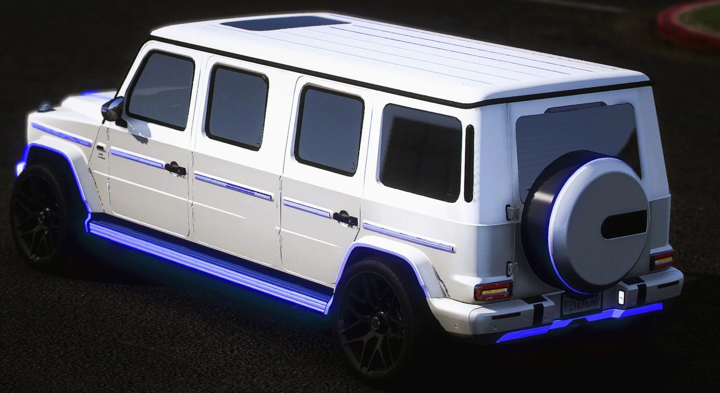 (Debadged) Mercedes G-Wagon Limousine 10 Seater Animated Lights I IRASHI