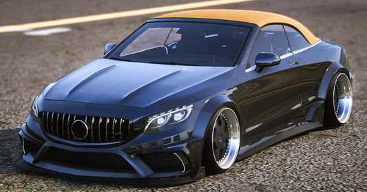 (Debadged) Mercedes S63 Cabrio Custom [Animated Roof] | Macs Custom