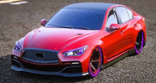 (Debadged) Infiniti Q50 Custom With Props | Sport Customs