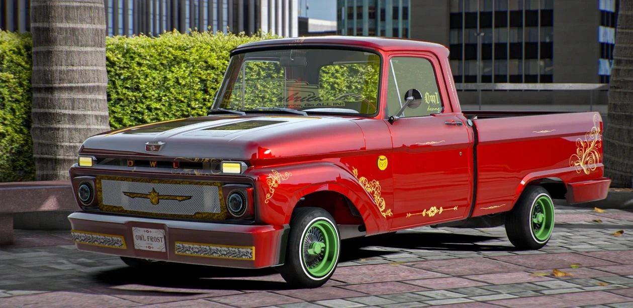 (Debadged) Ford F100 Lowrider | Owl Frost