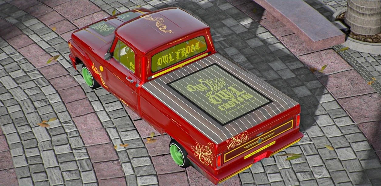 (Debadged) Ford F100 Lowrider | Owl Frost