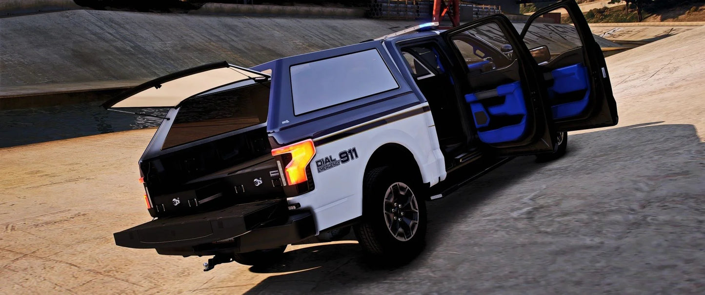 (Debadged) [Non ELS] Ford F150 Lightning 2023 Police | Paul