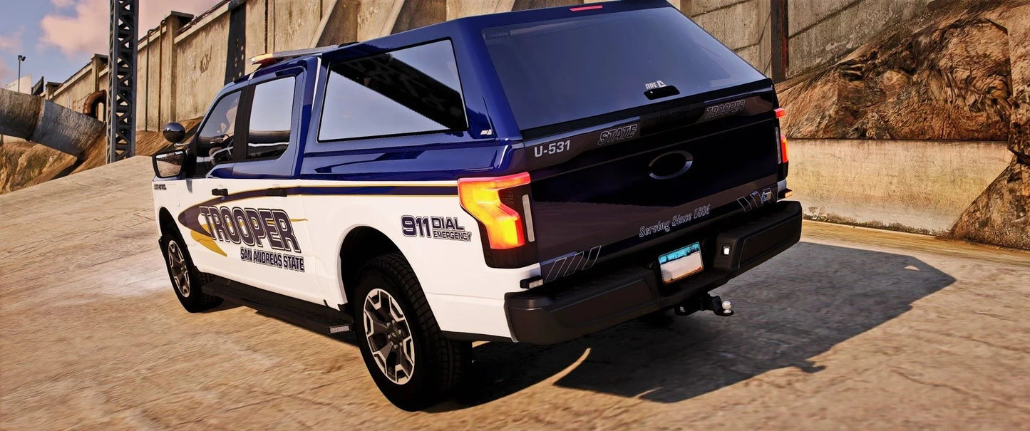 (Debadged) [Non ELS] Ford F150 Lightning 2023 Police | Paul
