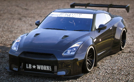 (Debadged) Nissan GTR Liberty Walk Police Modern Lights | Versus