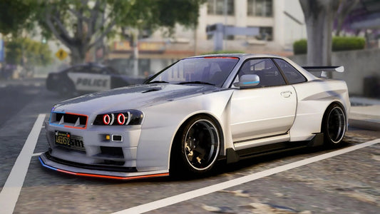 (Debadged) Nissan GTR R34 PD Modern Lights | NM