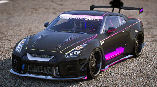 (Debadged) Nissan GTR R35 - Hello Kitty Edition [Animated RGB Lights] | Dr Customs