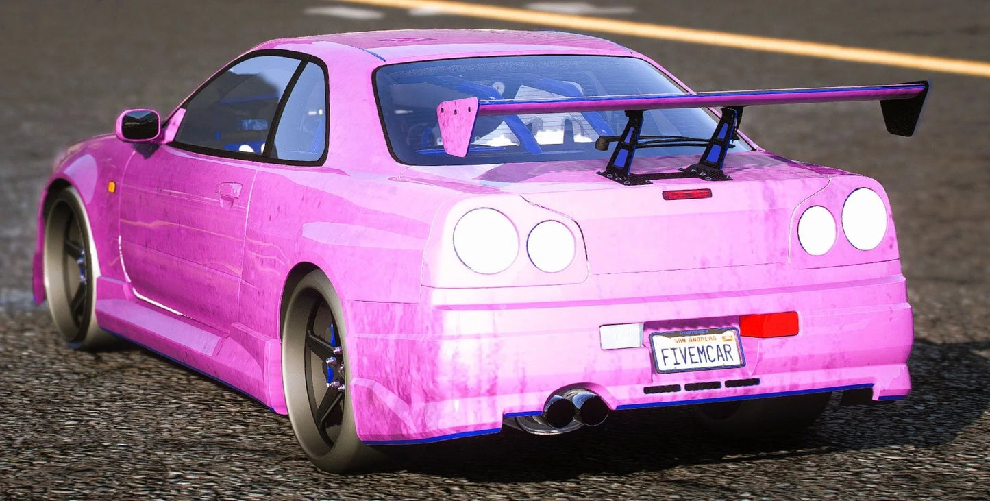 (Debadged) Nissan Skyline GTR R34 Paul Walker | Port Baek