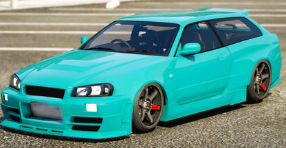 (Debadged) Nissan Skyline GTR R34 Shooting Brake (4 Seater) | Smuud Customs