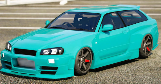 (Debadged) Nissan Skyline GTR R34 Shooting Brake (4 Seater) | Smuud Customs