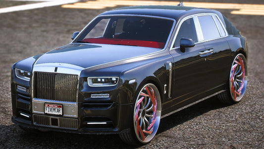 (Debadged) Rolls Royce Phantom 8 Mansory Donk Spiners Glow | Resnonverba