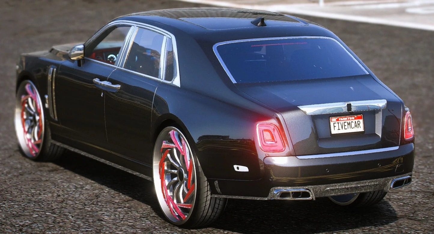 (Debadged) Rolls Royce Phantom 8 Mansory Donk Spiners Glow | Resnonverba