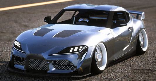 (Debadged) Slammed Toyota GR Supra MK5 | FLUXTER
