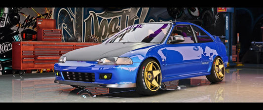 (Debadged) Stanced 1994 Honda EEJAY Coupe | GG